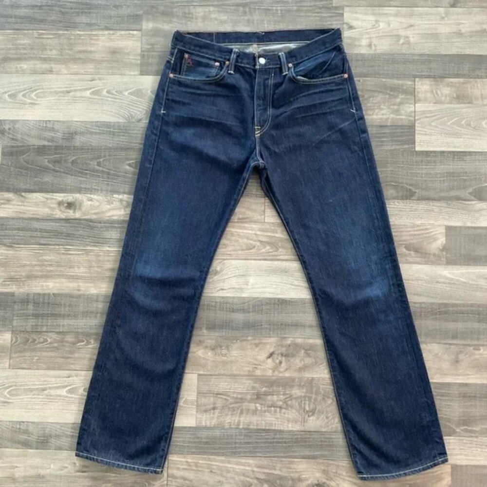 32x32 Polo Ralph Lauren Vintage 67 Denim Jeans Size Men’s Blue Straight Leg - Picture 2 of 11
